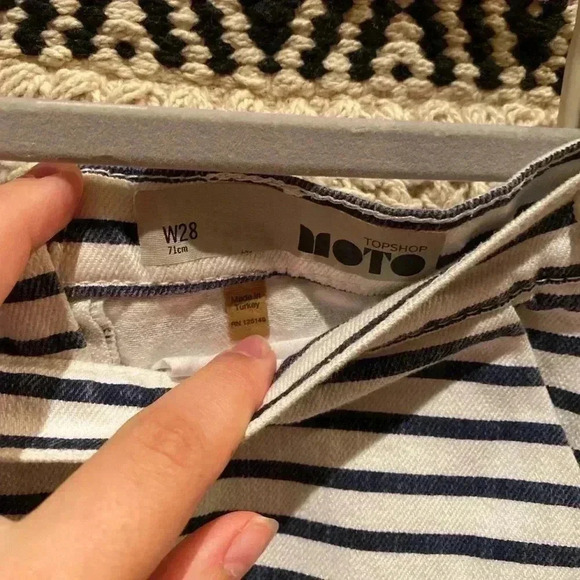 TOPSHOP VINTAGE STRIPE SKIRT W28 - Picture 3 of 3